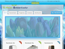 Tablet Screenshot of elmejorambientador.com
